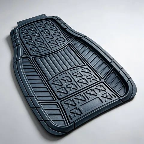 Universal Fit 4PCS Rubber Auto Floor Mats Deep Groove Dirt Trapping Waterproof Car Foot Pads for SUV Sedan Pickup