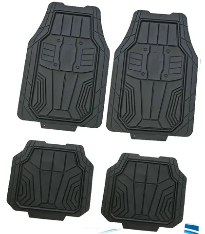 All Weather Protection 4Pcs Car Floor Mats Waterproof Anti Slip Universal Rubber Car Foot Mat Set
