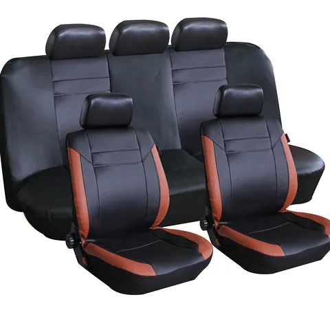 PVC Waterproof Universal Car Seat Cover 9pcs Durable Car Seat Cover Full Set for Vehicle