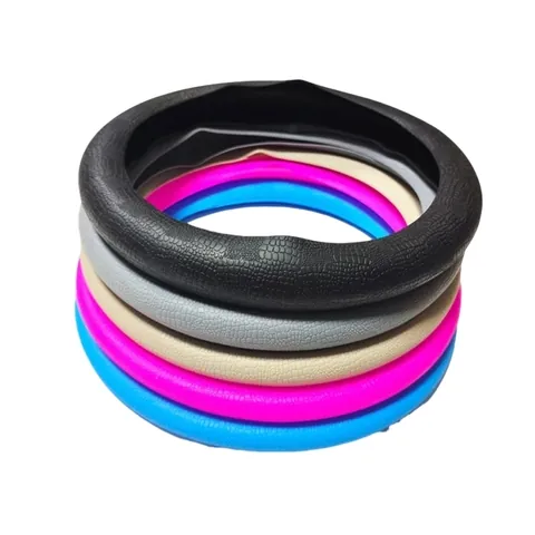 Multi Color Silicone Steering Wheel Cover Durable Non Slip Car Steering Protector