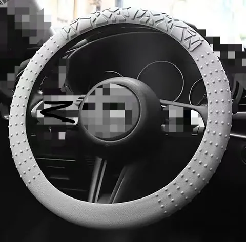 Universal Silicone Steering Wheel Cover Soft Anti Slip Car Interior Accessory