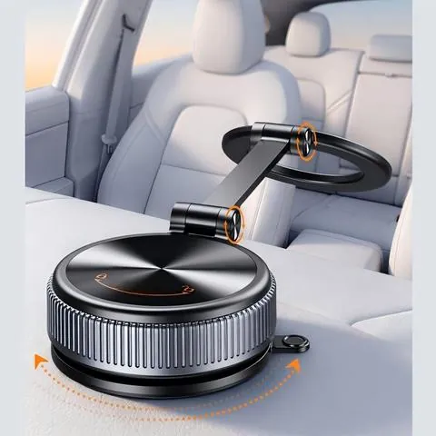 Extended Single Arm Magnetic Suction Cup Phone Mount Dual Sided Magnetic Car Phone Holder N52 Strong Magnet ABS Suction Cup